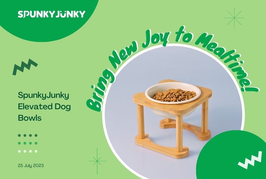 SpunkyJunky Elevated Dog Bowls: Bring New Joy to Mealtime