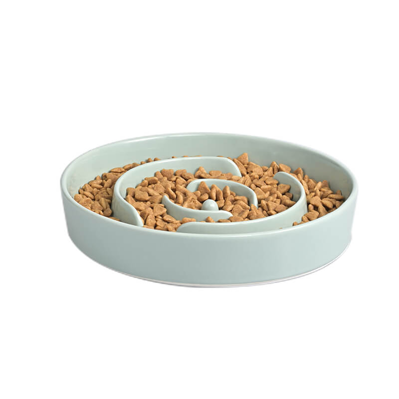 Juvale 2 Pack Interactive Spiral Dog Bowl, Slow Feeder Pet Dish